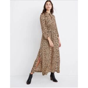 Women's Baum Und Pferdgarten Amber Midi Dress in Leopard Print size 34